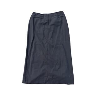 Marella Virgin Wool Midi Pencil Skirt - Black - Size 6